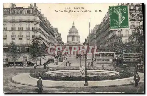 Cartes postales Paris La Rue Soufflot et le Pantheon