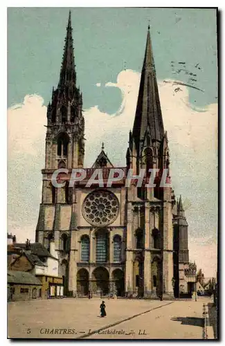 Cartes postales Chartres La Cathedrale