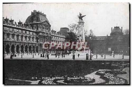 Ansichtskarte AK Paris Le Louvre Monument de Gambetta