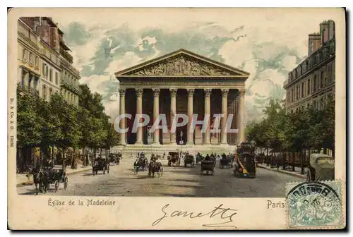 Cartes postales Eglis de la Madeleine Paris