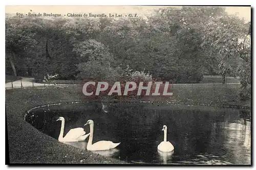 Ansichtskarte AK Bois de Boulogne Chateau de Bagatelle Le Lac