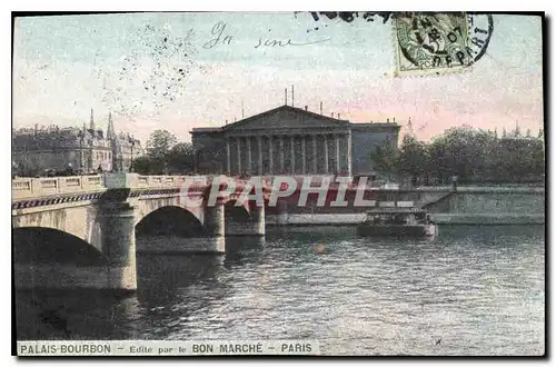 Cartes postales Palais Bourbon Edite par le Bon Marche Paris