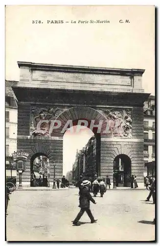 Cartes postales Paris La Porte St Martin