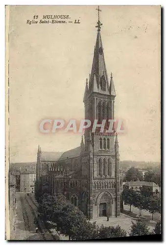 Cartes postales Mulhouse Eglise Saint Etienne