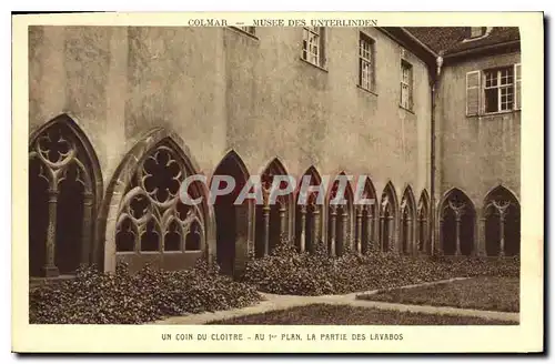 Ansichtskarte AK Colmar Musee des Unterlinden Un Coin du Cloitre Au 1st Plan La Partie des Lavabos