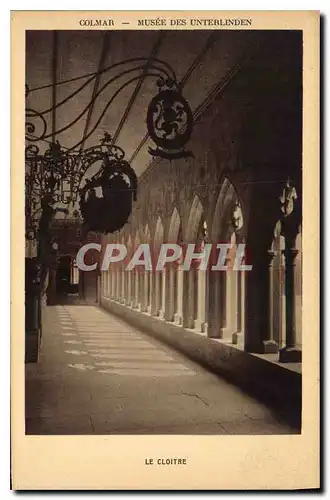 Cartes postales Colmar Musee des Unterlinden Le Cloitre