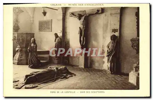 Cartes postales Colmar Musee des unterlinden Fond de la Chapelle Coin des Sculptures