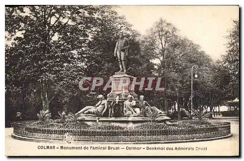 Cartes postales Colmar Monument de l'amiral Bruat