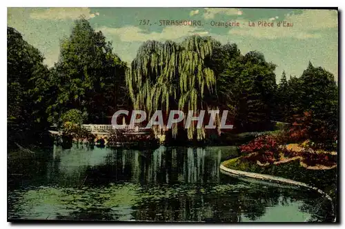 Cartes postales Strasbourg Orangerie La Piece d'Eau