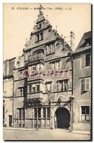 Cartes postales Colmar Maison des Tetes 1609