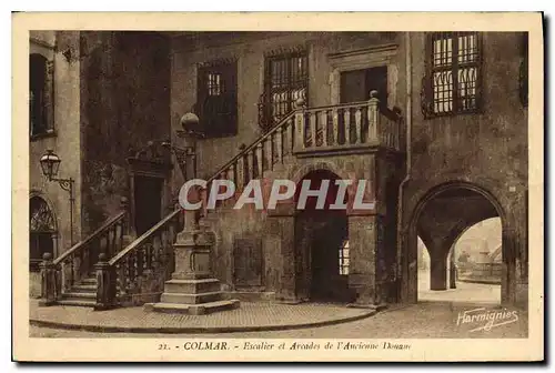 Cartes postales Colmar Escalier et Arcades de l'Ancienne