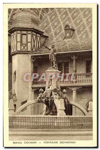 Cartes postales Colmar Fontaine Schwendi