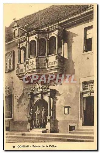 Ansichtskarte AK Colmar Balcon de la Police