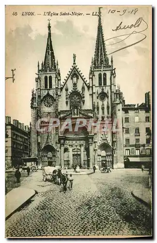 Ansichtskarte AK Lyon L'Eglise Saint Nizier