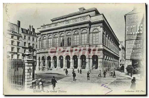 Cartes postales Lyon Le Grand Theatre Ricqles Belle Jardiniere