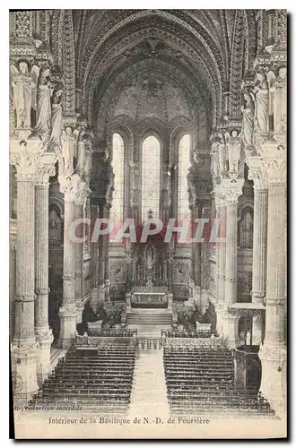 Cartes postales Interieur de la Basilique de ND de Fourviere