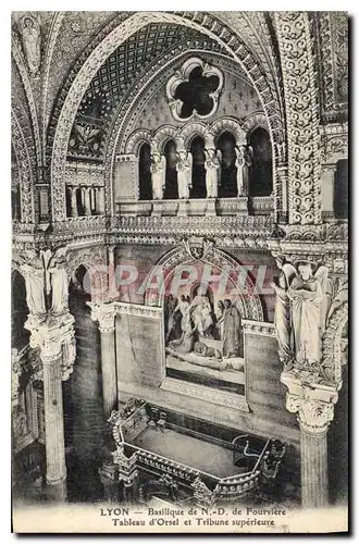 Ansichtskarte AK Lyon Basilique de ND de Fourviere Tableau d'Orsel et Tribune superieure