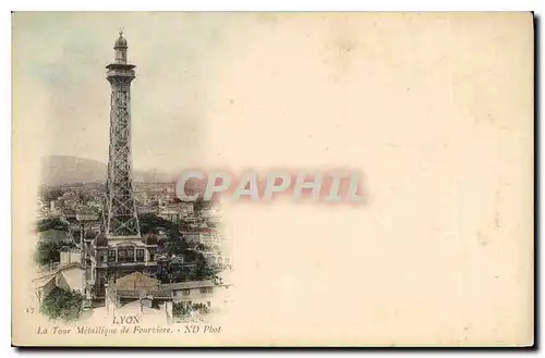 Cartes postales Lyon La Tour Metallique de Fourviere