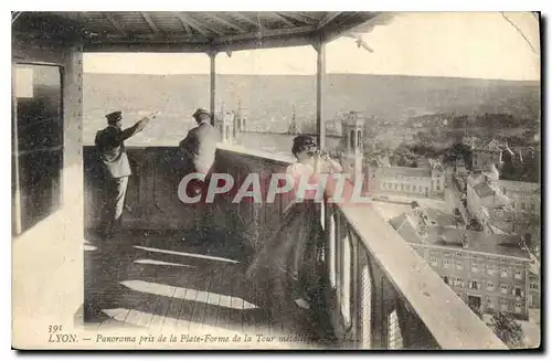 Cartes postales Lyon Panorama pris de la Plate Forme de la Tour metallique