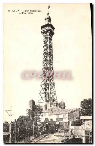 Cartes postales Lyon Tour Metallique de Fourviere