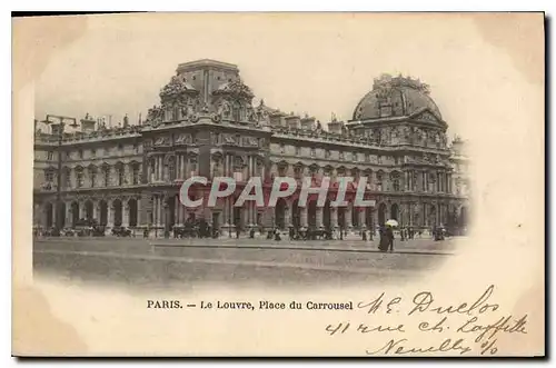 Ansichtskarte AK Paris Le Louvre Place du Carrousel