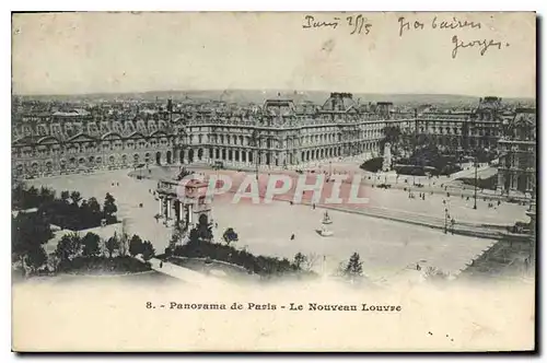 Ansichtskarte AK Panorama de Paris Le Nouveau Louvre