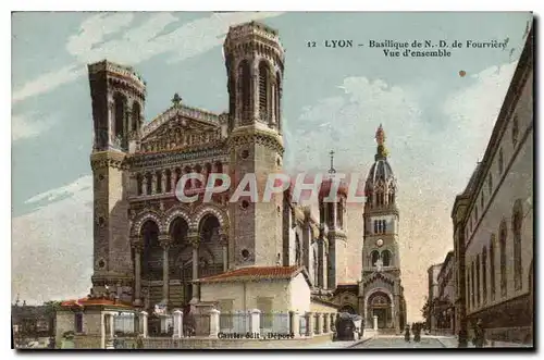 Ansichtskarte AK Lyon Basilique de ND de Fourviere Vue d'ensemble