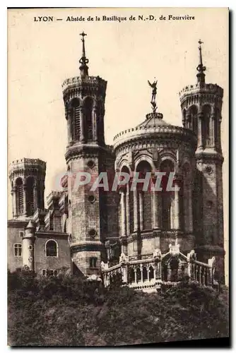 Ansichtskarte AK Lyon Abside de la Basilique de ND de Fourviere