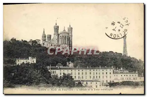 Ansichtskarte AK Lyon ND de Fourviere L'Abside et la Tour metallique