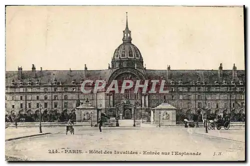 Cartes postales Paris Hotel des Invalides Entree sur l'Esplanade