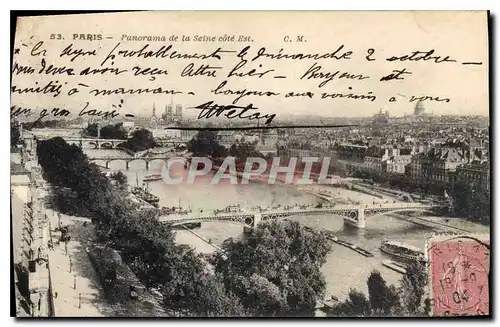 Ansichtskarte AK Paris Panorama de la Seine cote Est