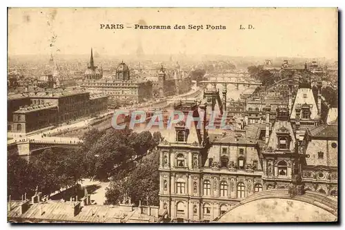 Ansichtskarte AK Paris Panorama des Sept Ponts