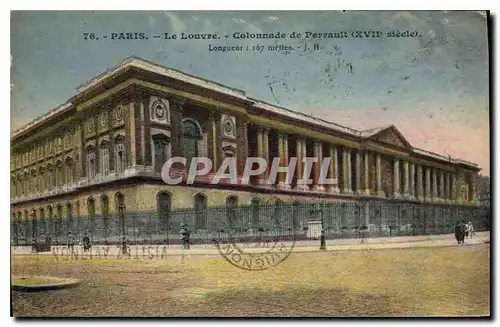 Ansichtskarte AK Paris Le Louvre Colonnade de Perrault XVII siecle