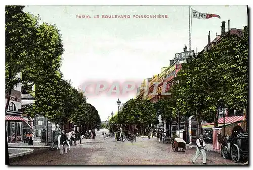 Cartes postales Paris Le Boulevard Poissonniere