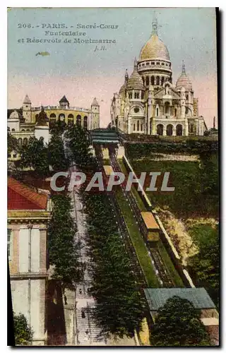 Ansichtskarte AK Paris Sacre Coeur Funiculare et Reservoir de Montmartre