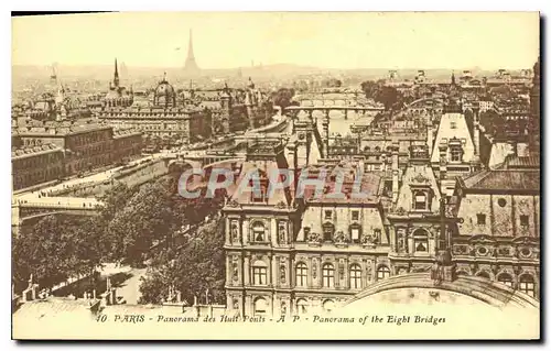 Ansichtskarte AK Paris Panorama des Huit Ponts