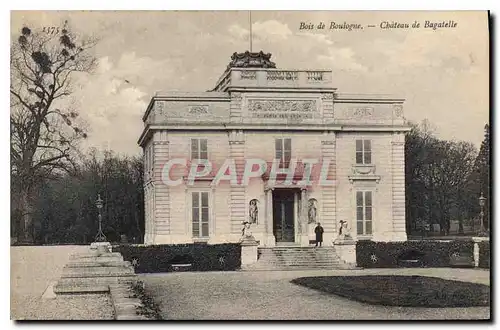 Cartes postales Bois de Boulogne Chateau de Bagatelle