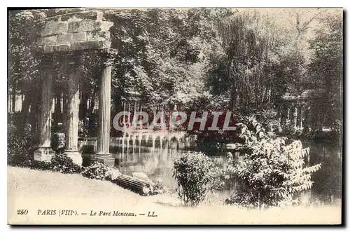 Cartes postales Paris VIII Le Parc Monceau