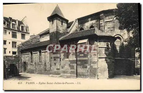 Cartes postales Paris Eglise Saint Julien le Pauvre