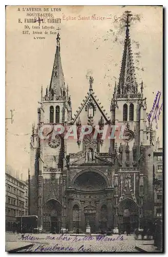 Cartes postales Lyon Eglise Saint Nizier