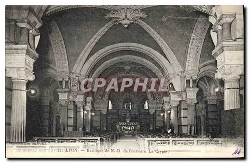 Ansichtskarte AK Lyon Basilique de ND de Fourviere La Crypte