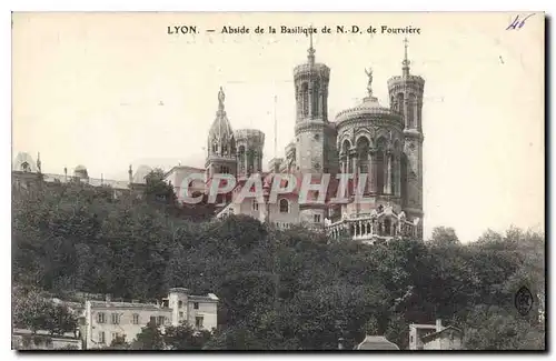 Ansichtskarte AK Lyon Abside de la Basilique de ND de Fourviere