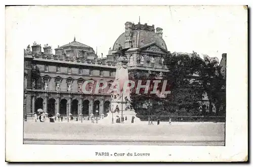 Ansichtskarte AK Paris Cour du Louvre