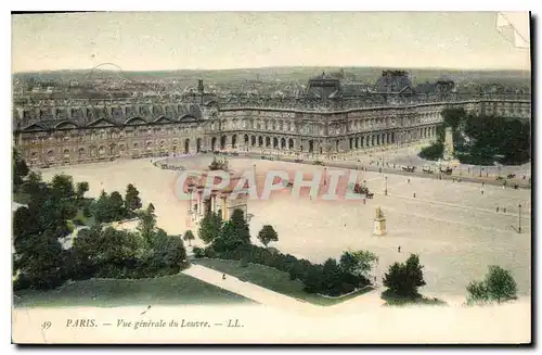 Ansichtskarte AK Paris Vue Generale du Louvre