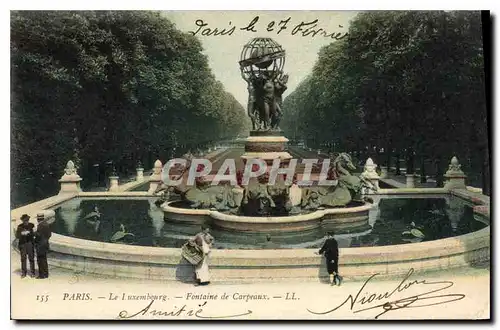 Ansichtskarte AK Paris Le Luxembourg Fontaine de Carpeaux