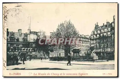 Ansichtskarte AK Paris Le Musee de Cluny et le nouveau Square