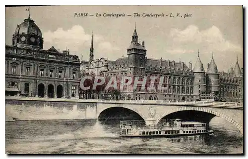 Ansichtskarte AK Paris La Conciergerie Bateau Peniche