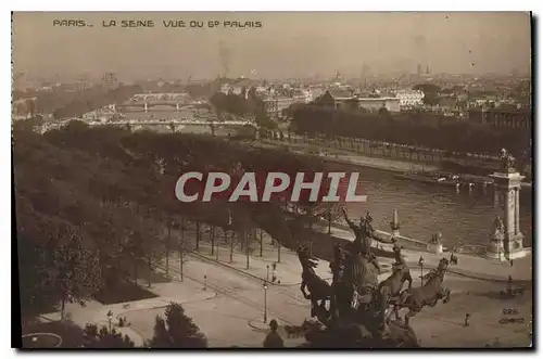 Cartes postales Paris La Seine Vue du Palais