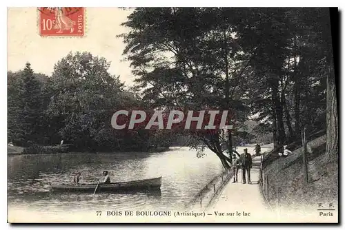 Ansichtskarte AK Bois du Boulogne Artistique Vue sur le lac