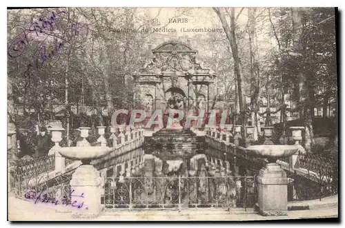 Cartes postales Paris Fontaine de Medicis Luxembourg